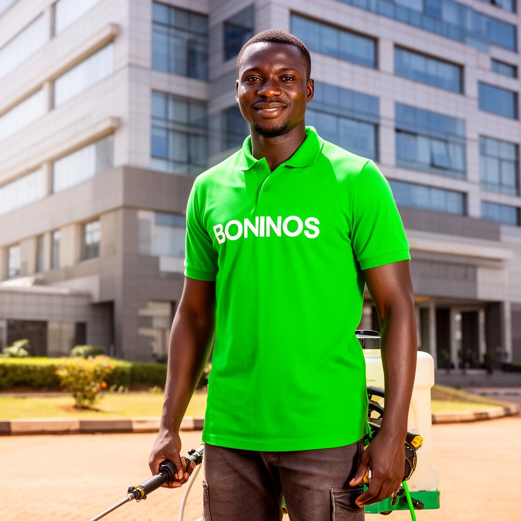 Boninos technician performing ants treatment in Nairobi